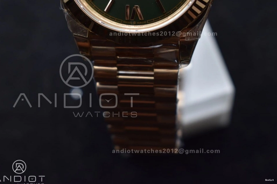 1:1 Bracelet Edition on Date (Gain 40 RG 228235 Dial Best Weight) President 652 Green Sporty VR3255 Roman Day THBF 0813
